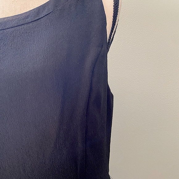 💻 ✨3for$15✨ LOFT outlet Little Black Dress, Midi size 8 - Picture 6 of 10